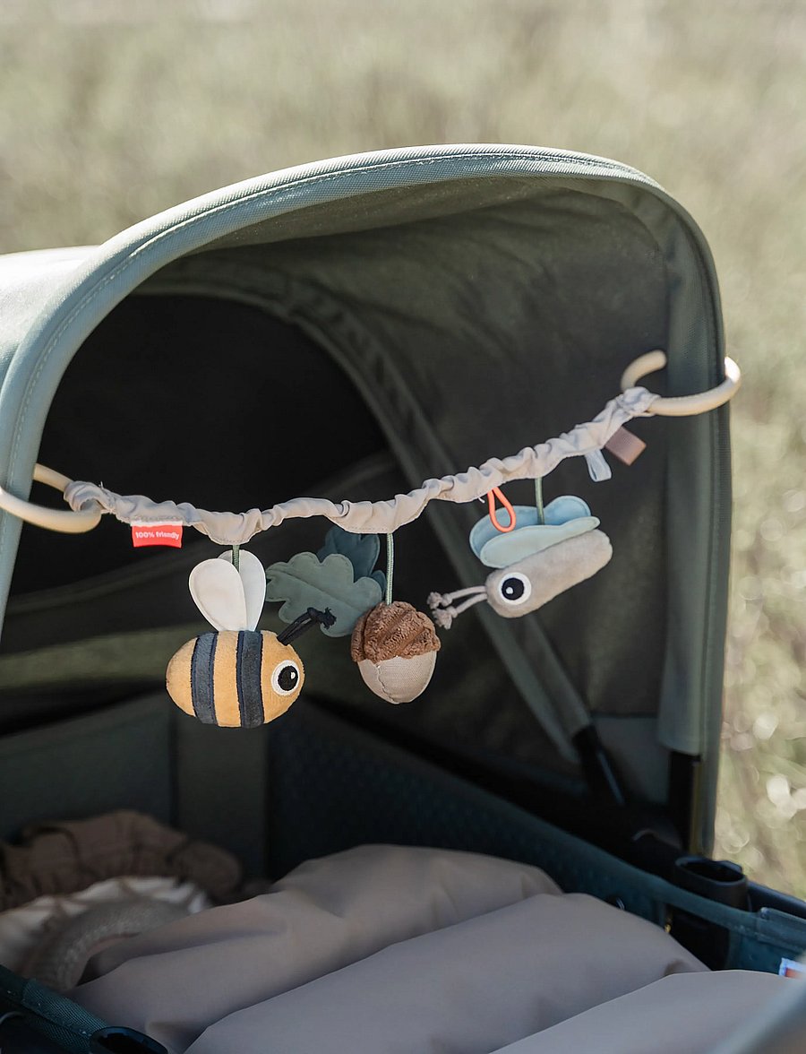 Done by Deer - Pram toy Tiny trails Sand - skallror - sand - 0