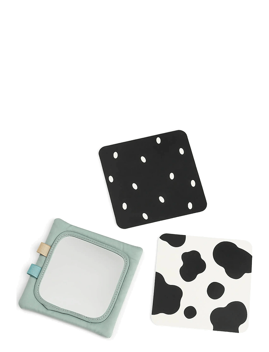 Done by Deer - Baby contrast card holder Tiny farm Green - interaktives spielzeug - green - 3