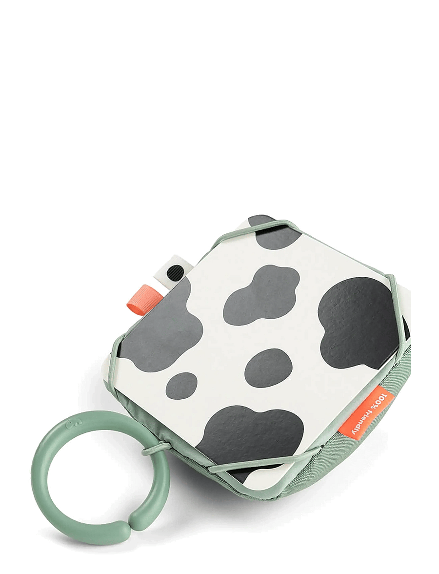 Done by Deer - Baby contrast card holder Tiny farm Green - interaktives spielzeug - green - 4