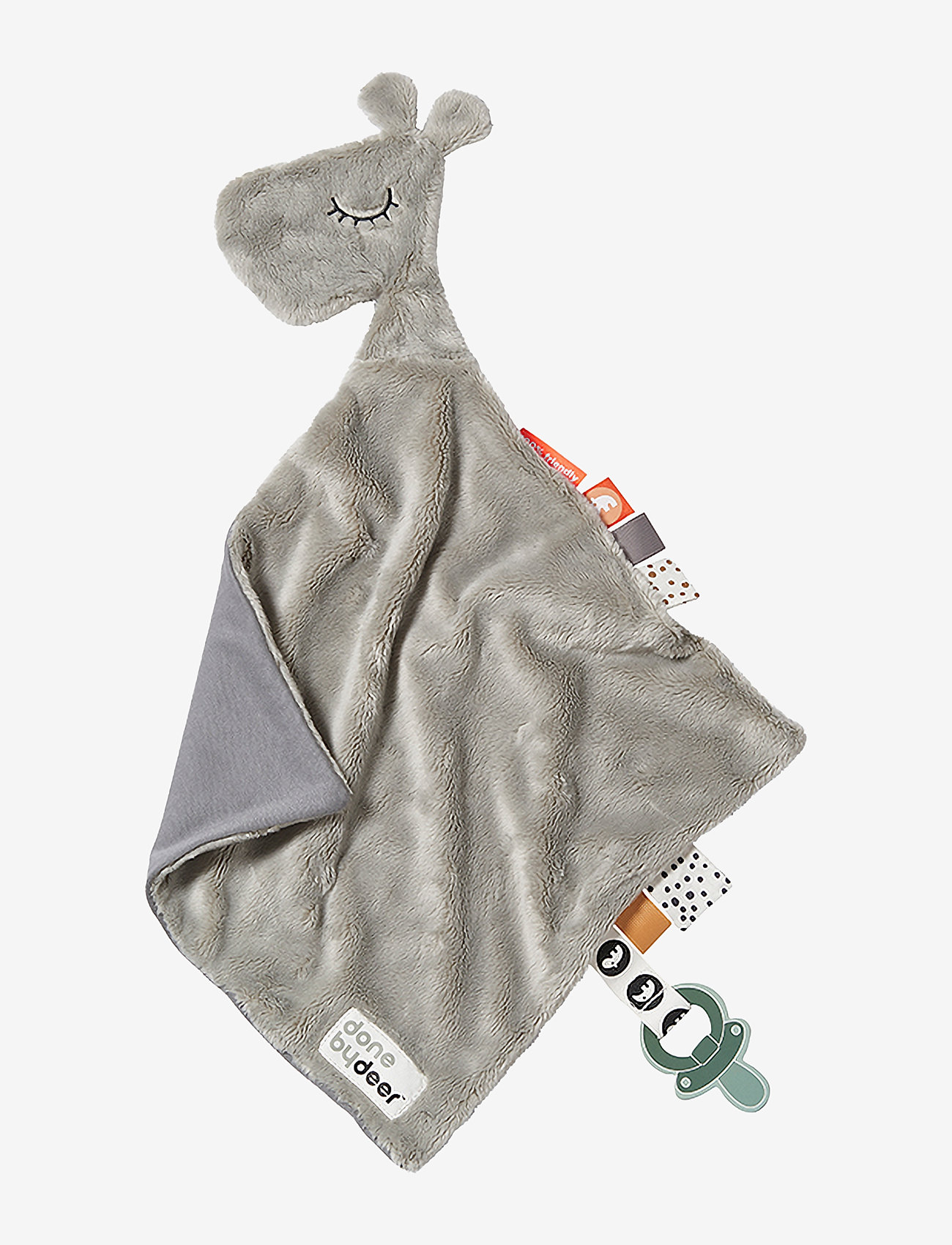 Done by Deer - Comfort blanket Raffi Grey - kaisutekid - grey - 0