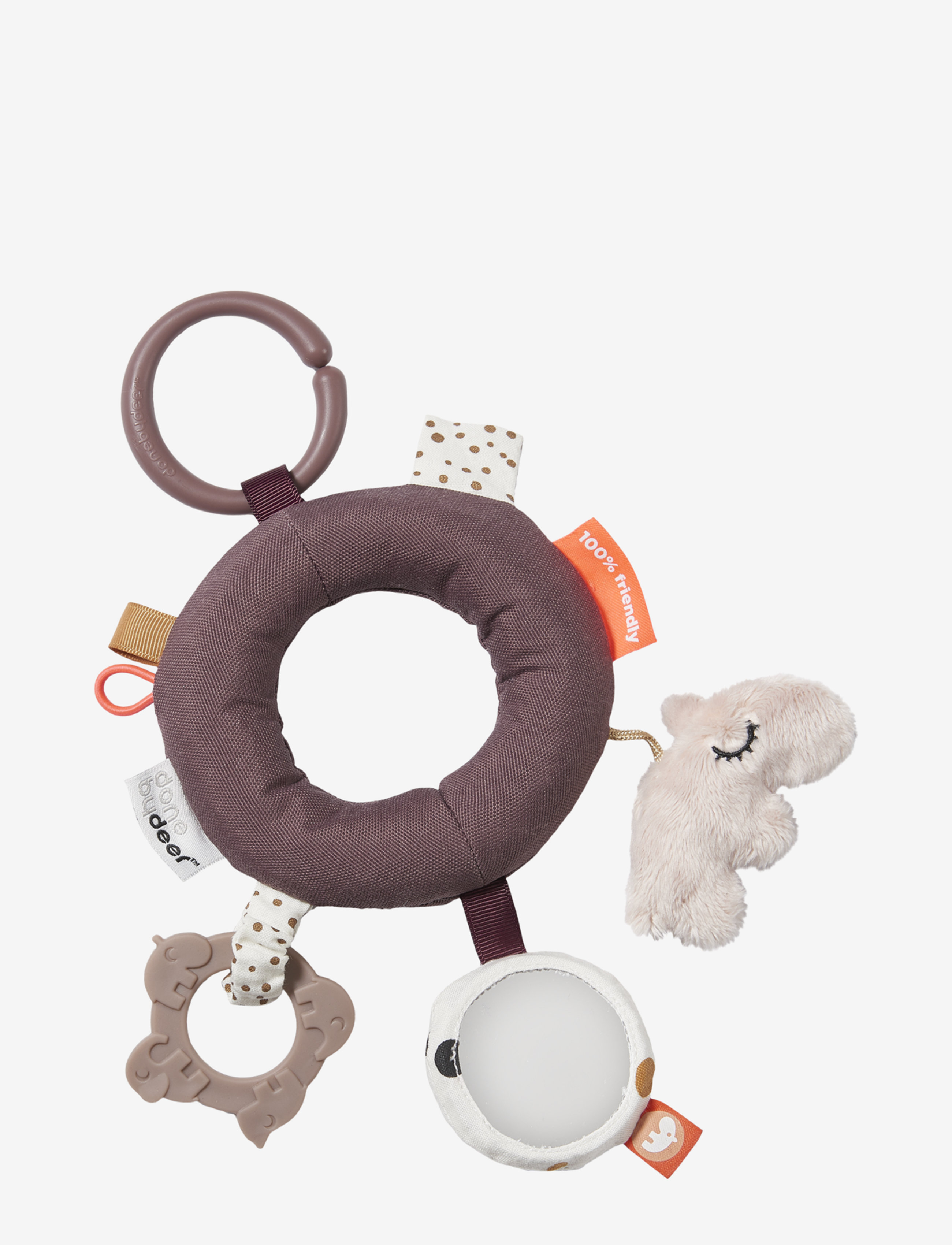 Done by Deer Activity ring Deer friends Powder - Julklappar till barn - POWDER / brown