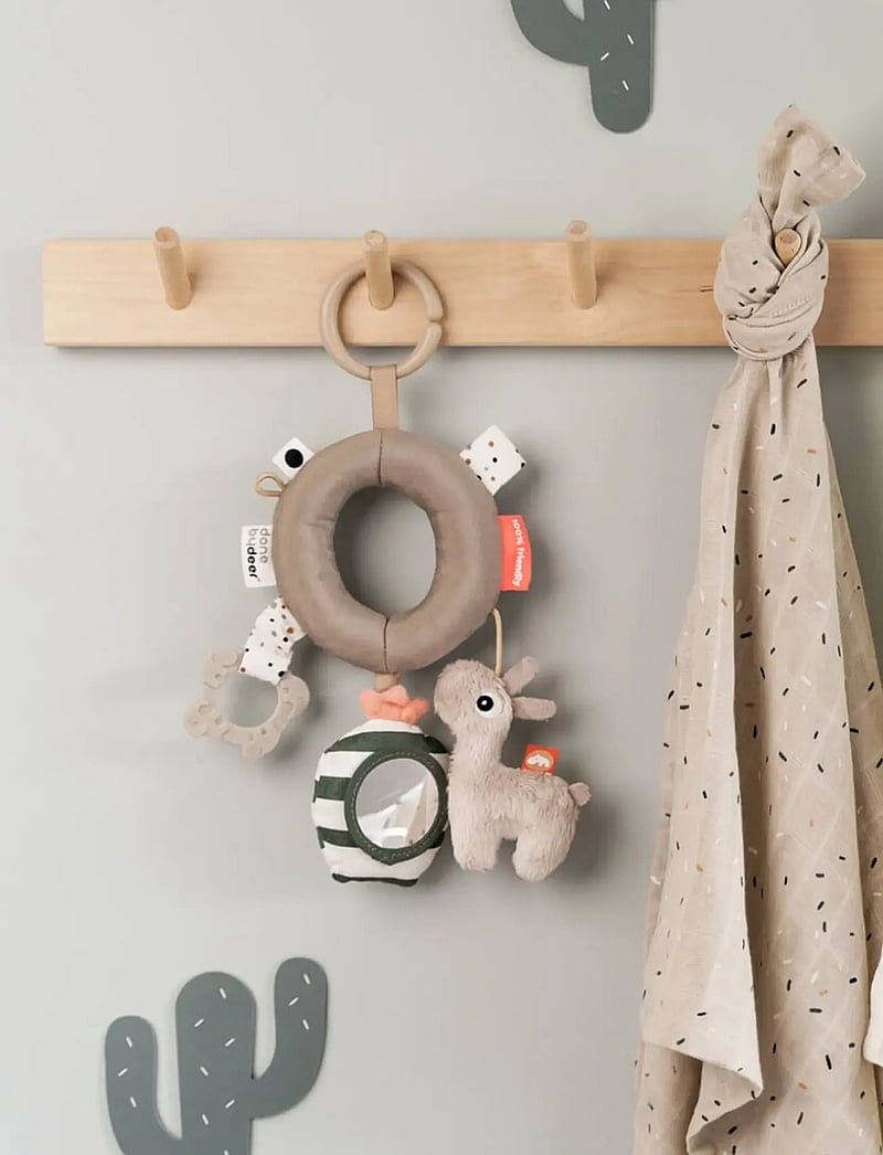 Done by Deer - Activity ring Lalee Sand - stroller toys - sand - 0