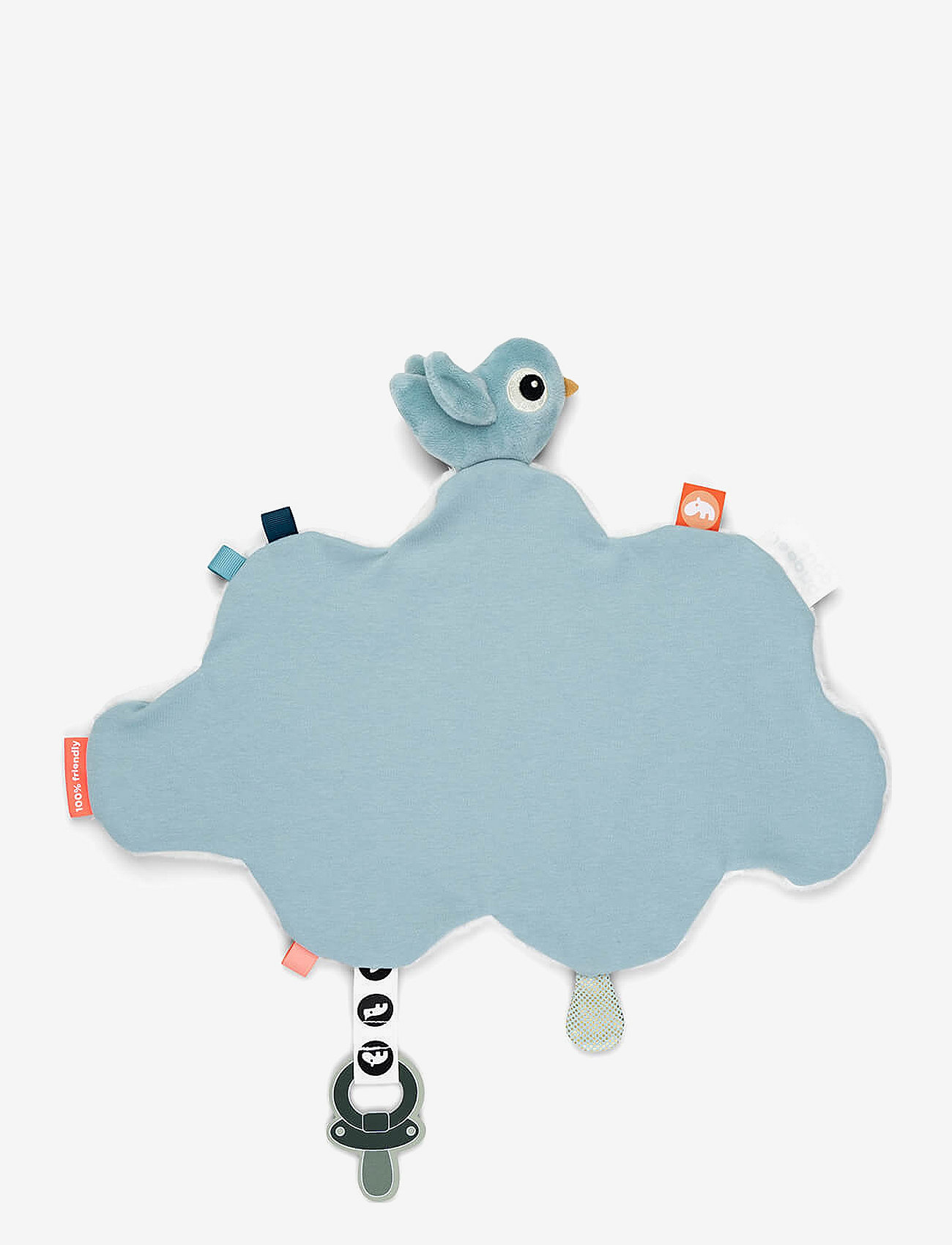 Done by Deer - Comfort blanket Happy clouds Blue - snuttefiltar - blue - 2