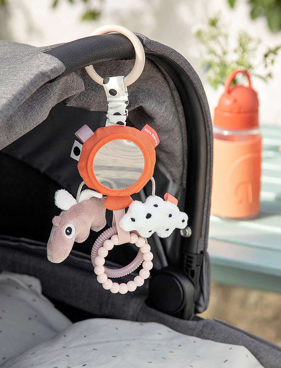 Done by Deer - To go activity mirror Happy clouds Papaya - interaktiva leksaker - papaya - 5