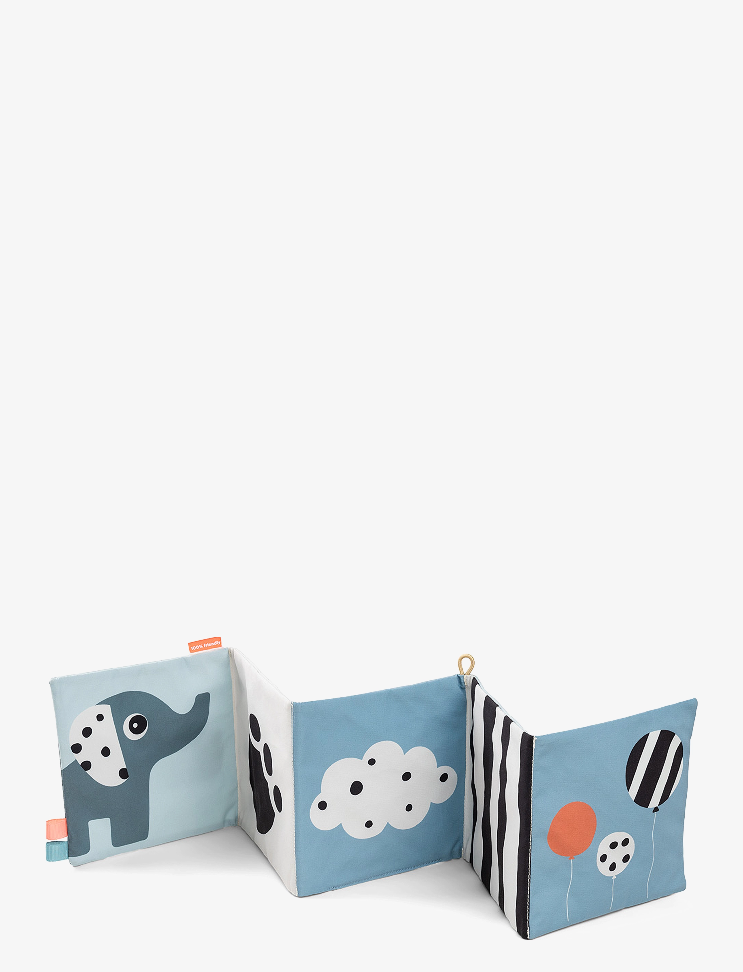 Done by Deer - Fold-out soft book Deer friends Colour mix - interaktiva leksaker - colour mix - 2