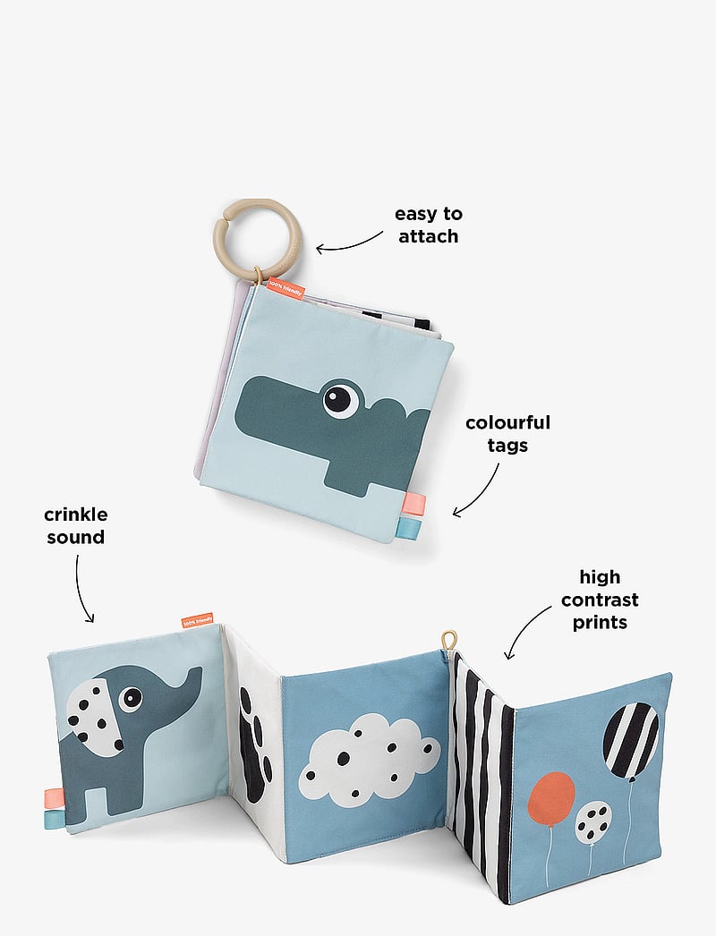 Done by Deer - Fold-out soft book Deer friends Colour mix - geschenke unter chf 50 - colour mix - 4