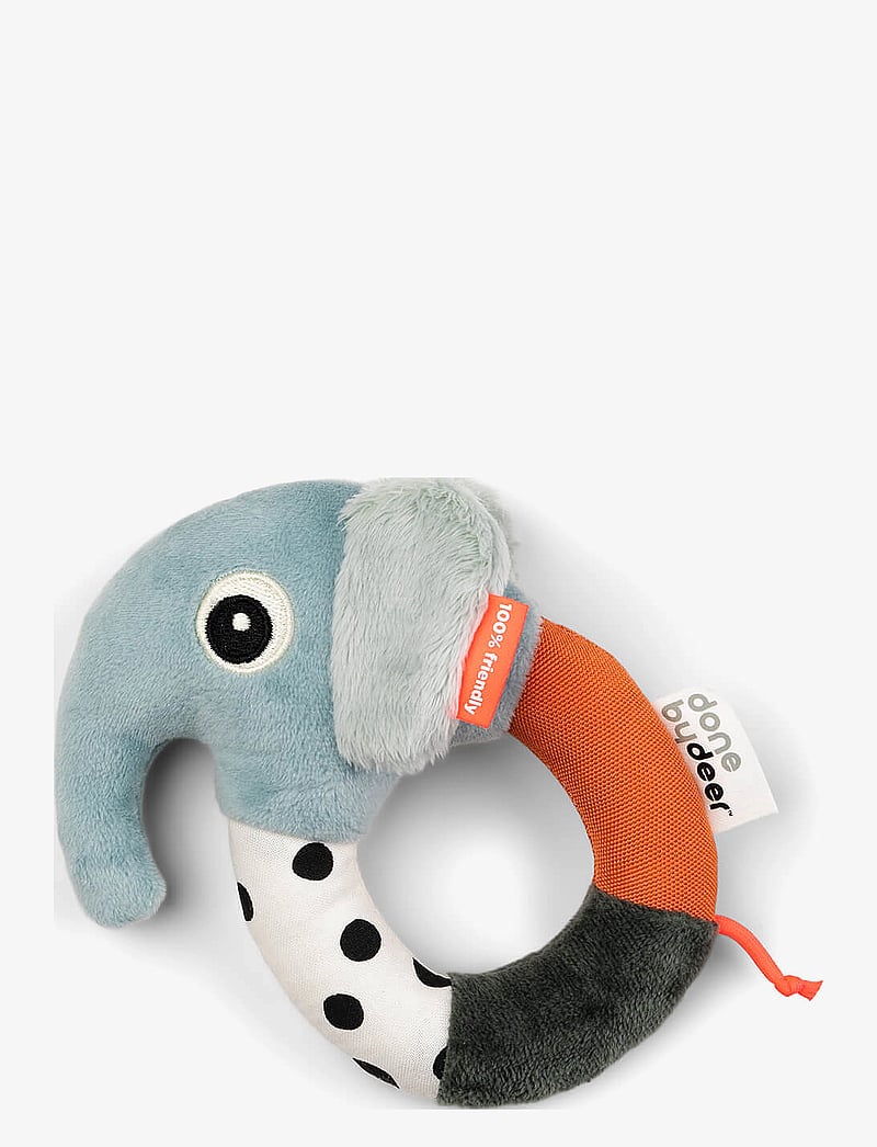 Done by Deer - Sensory ring rattle Elphee Blue - geschenke unter 30€ - blue - 0