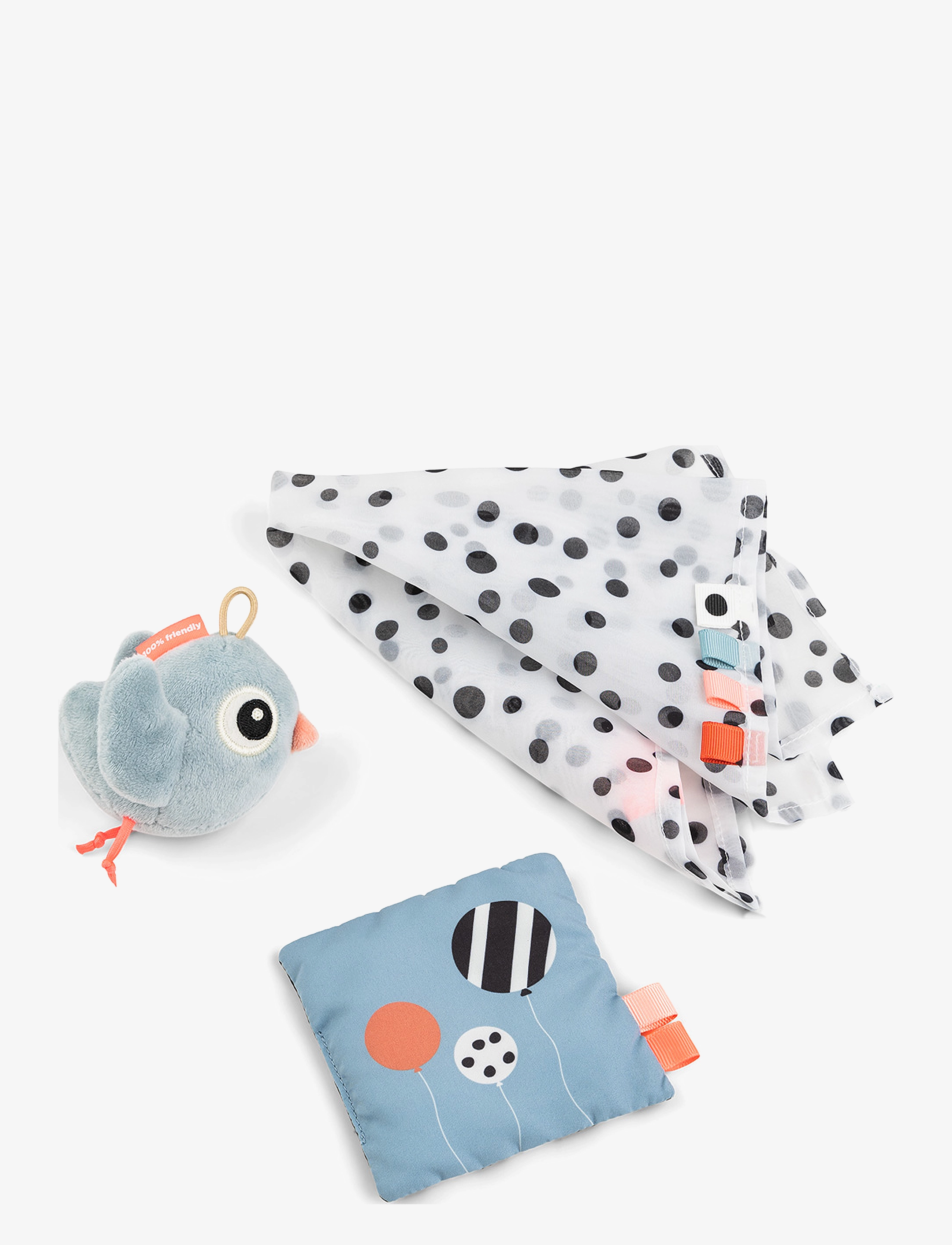 Done by Deer Tiny sensory toy set Birdee Blue - Done by Deer - BLUE / blue