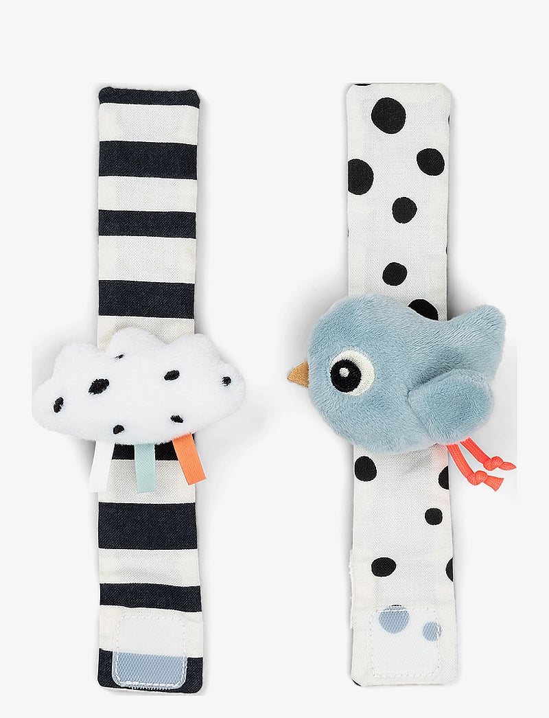 Done by Deer - Wrist rattle set 2-pack Happy clouds Blue - interaktives spielzeug - blue - 1