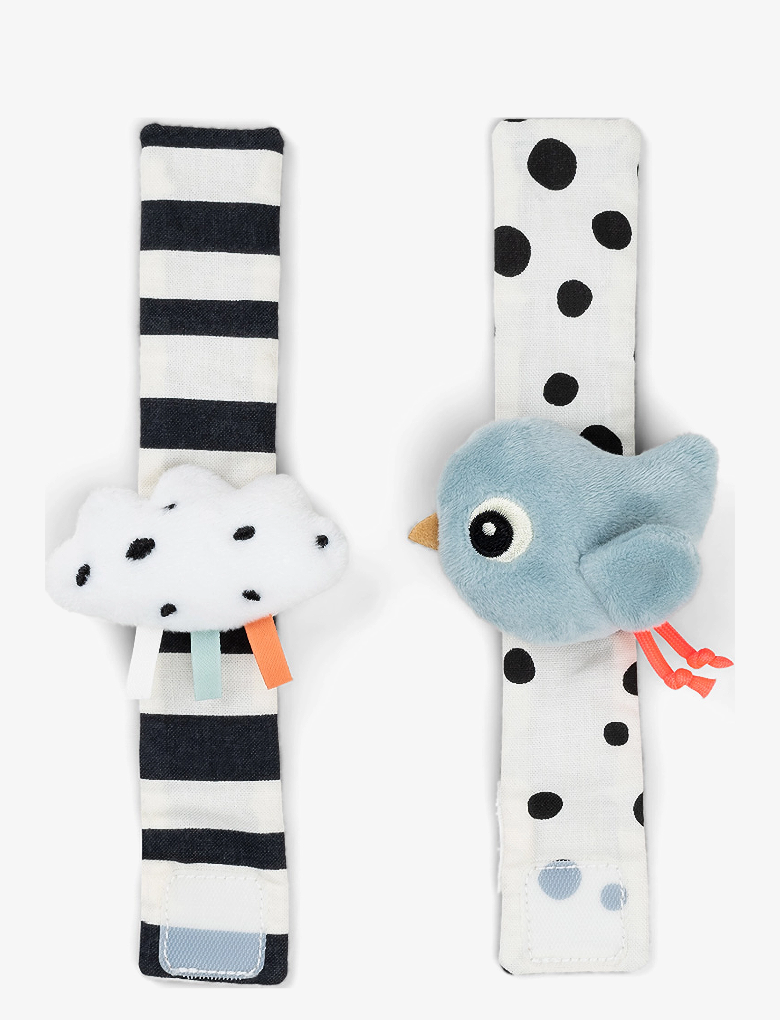 Done by Deer - Wrist rattle set 2-pack Happy clouds Blue - interaktiivsed mänguasjad - blue - 1