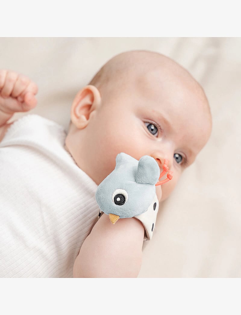 Done by Deer - Wrist rattle set 2-pack Happy clouds Blue - interaktives spielzeug - blue - 4