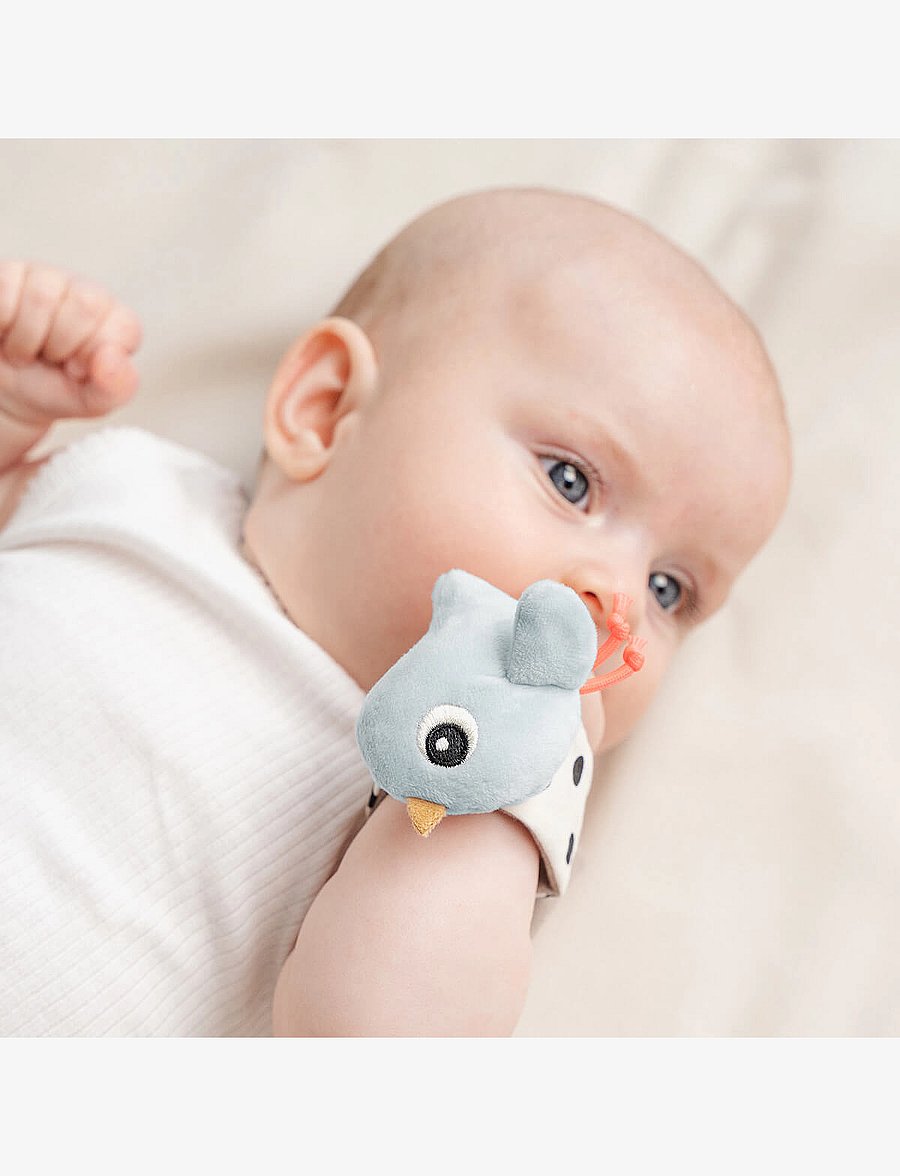 Done by Deer - Wrist rattle set 2-pack Happy clouds Blue - interaktiivsed mänguasjad - blue - 4