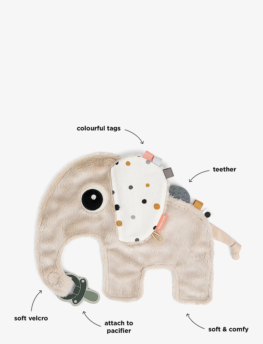 Done by Deer - Cozy friend Elphee Sand - fopspeen deken - sand - 2