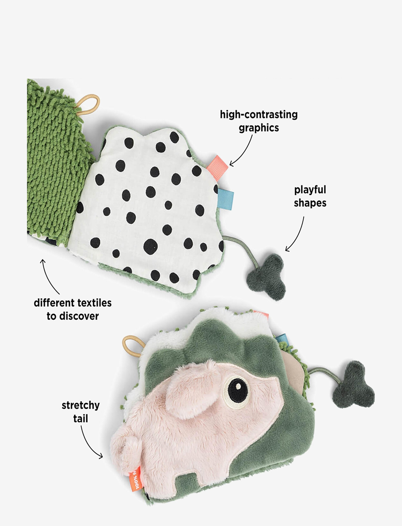 Done by Deer - Sensory baby book Tiny farm Colour mix - baby toys - colour mix - 4