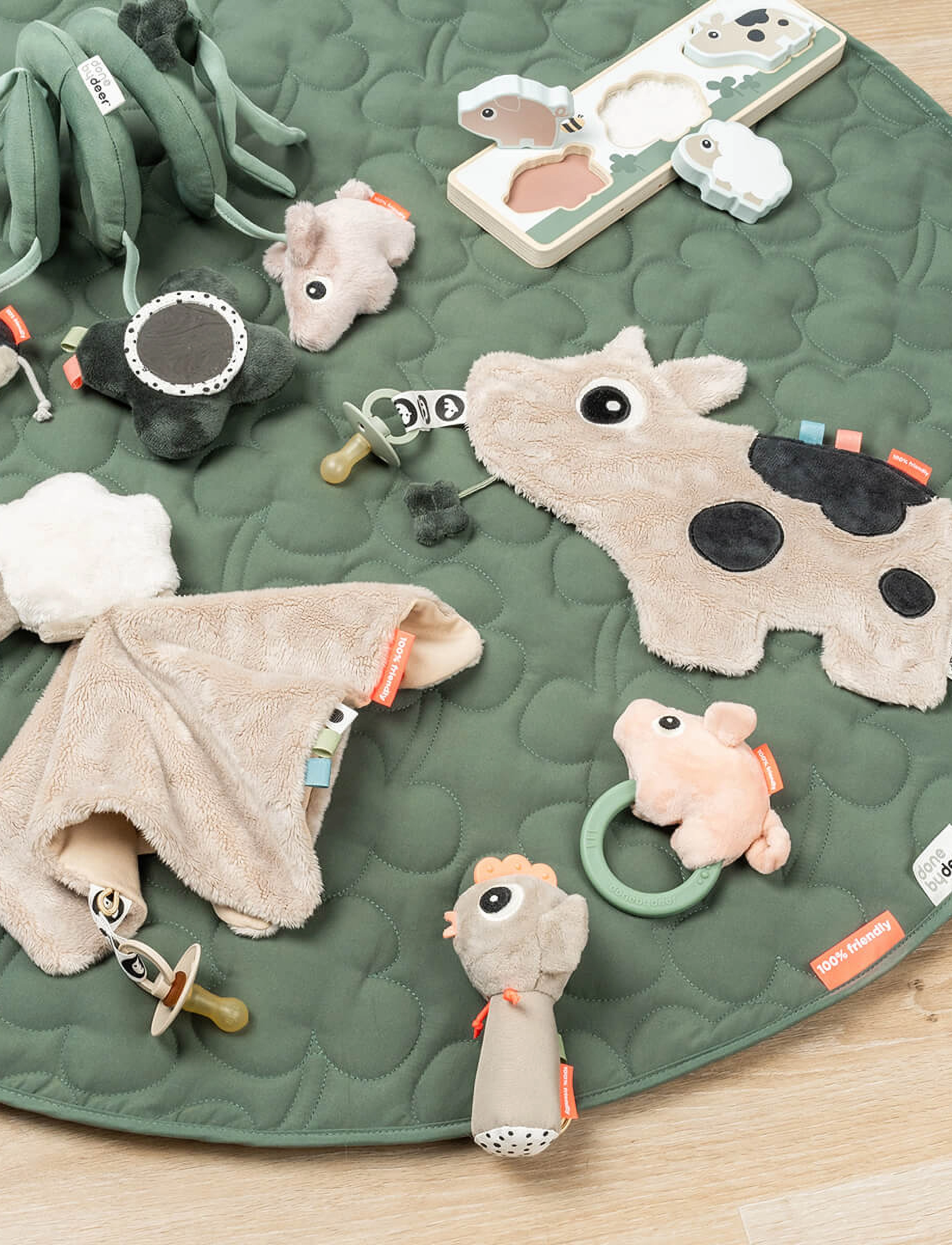Done by Deer - Comfort blanket Sheepy Sand - cuddle blankets - sand - 4