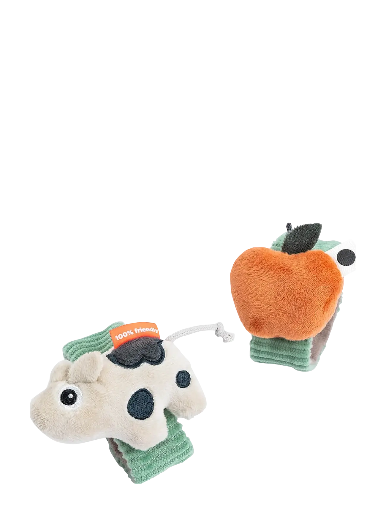 Done by Deer Wrist Rattle Set 2-Pack Dotti Green, Børn, Rattles, Grøn, Str: 6 CM