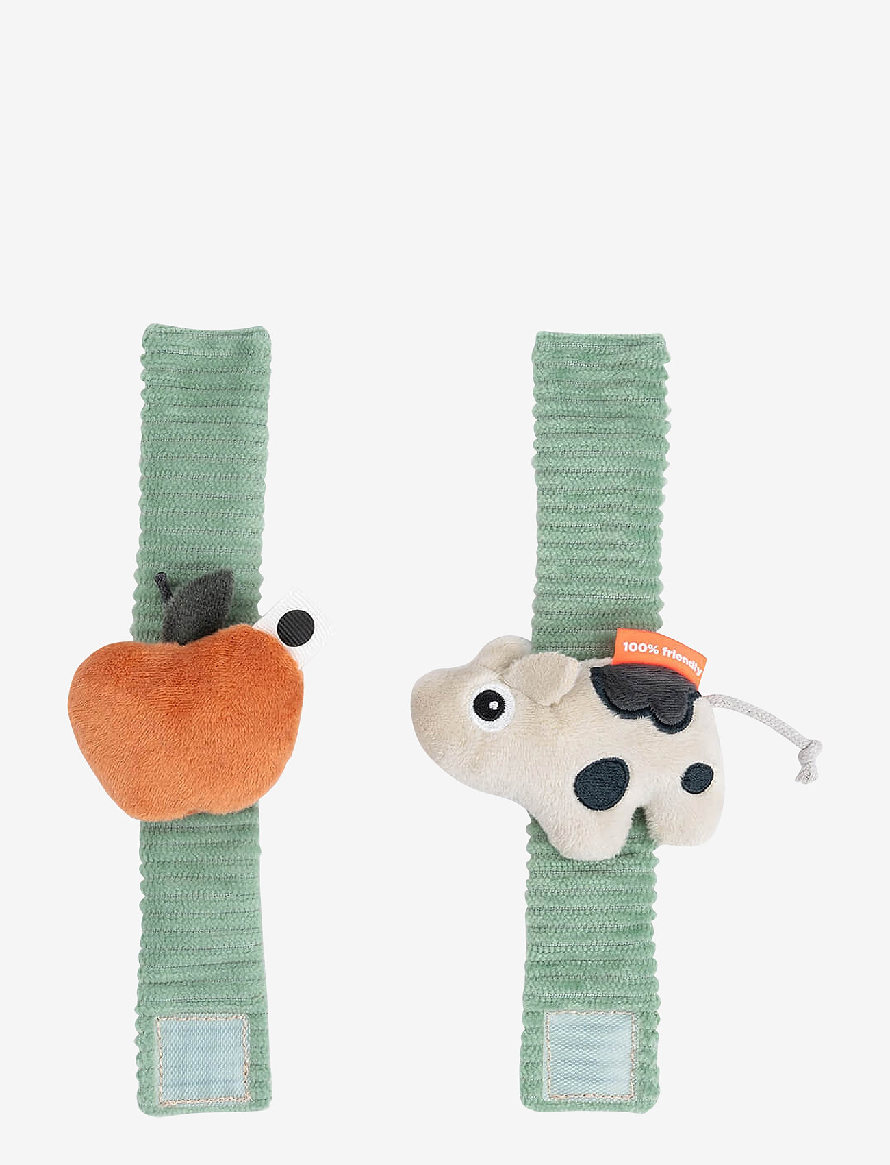 Done by Deer - Wrist rattle set 2-pack Dotti Green - skallror - green - 1