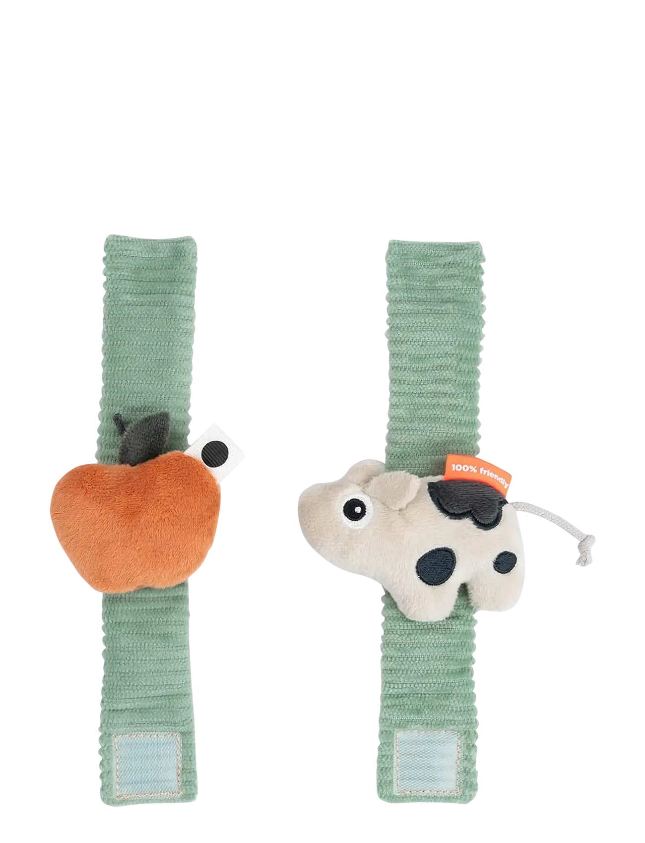 Done by Deer - Wrist rattle set 2-pack Dotti Green - barškučiai - green - 1