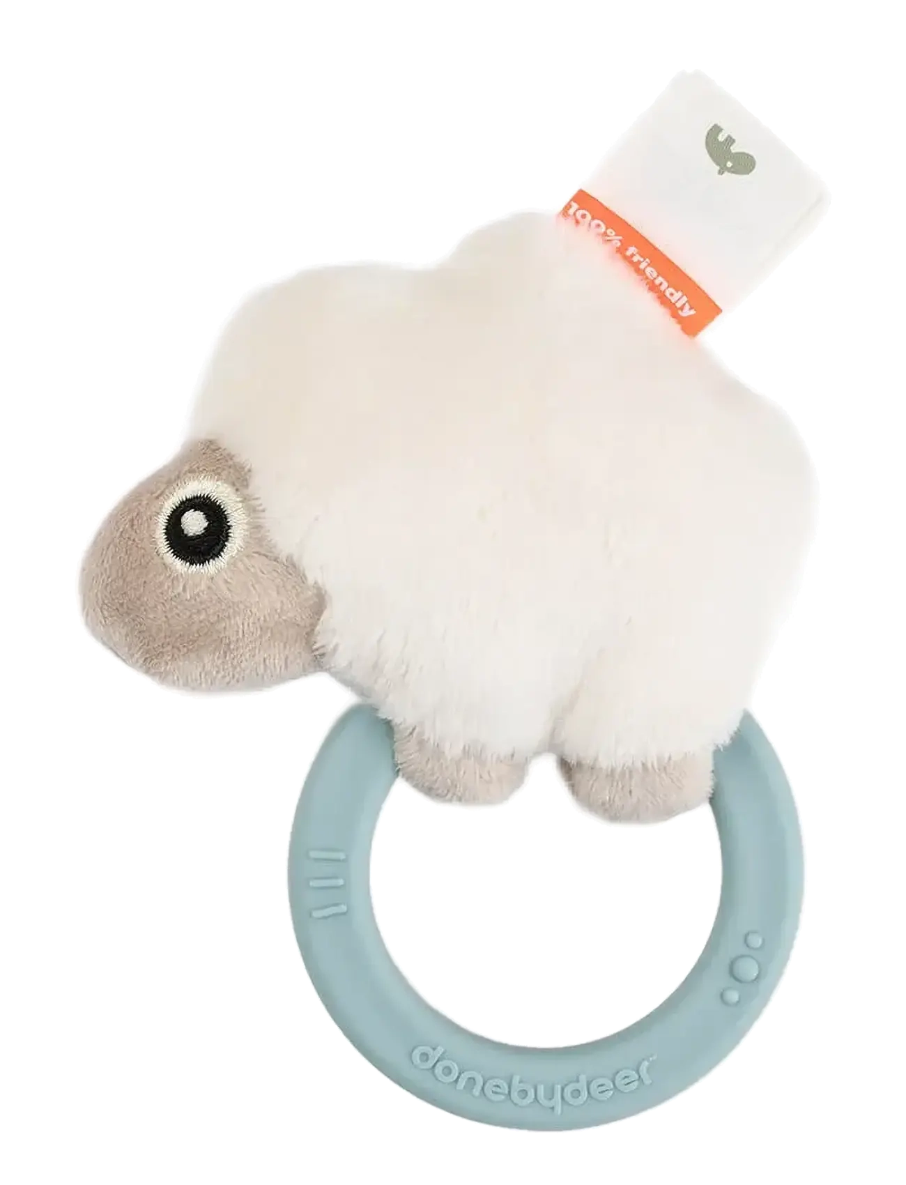 Done by Deer Sensory rattle w/teether Sheepy Blue - Babyleksaker - BLUE / blue