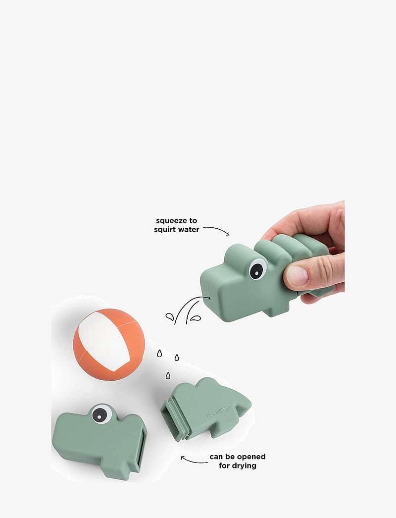 Done by Deer - Bath squirter toy Croco Green - Önnur vatnsleikföng - green - 2