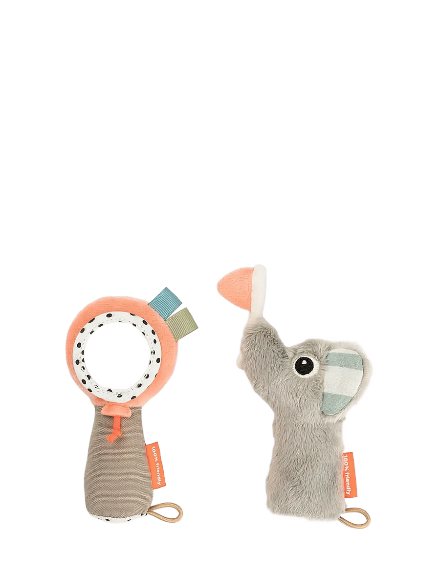 Done by Deer - Sensory rattle mirror set Celebration Colour mix - skallror - colour mix - 1