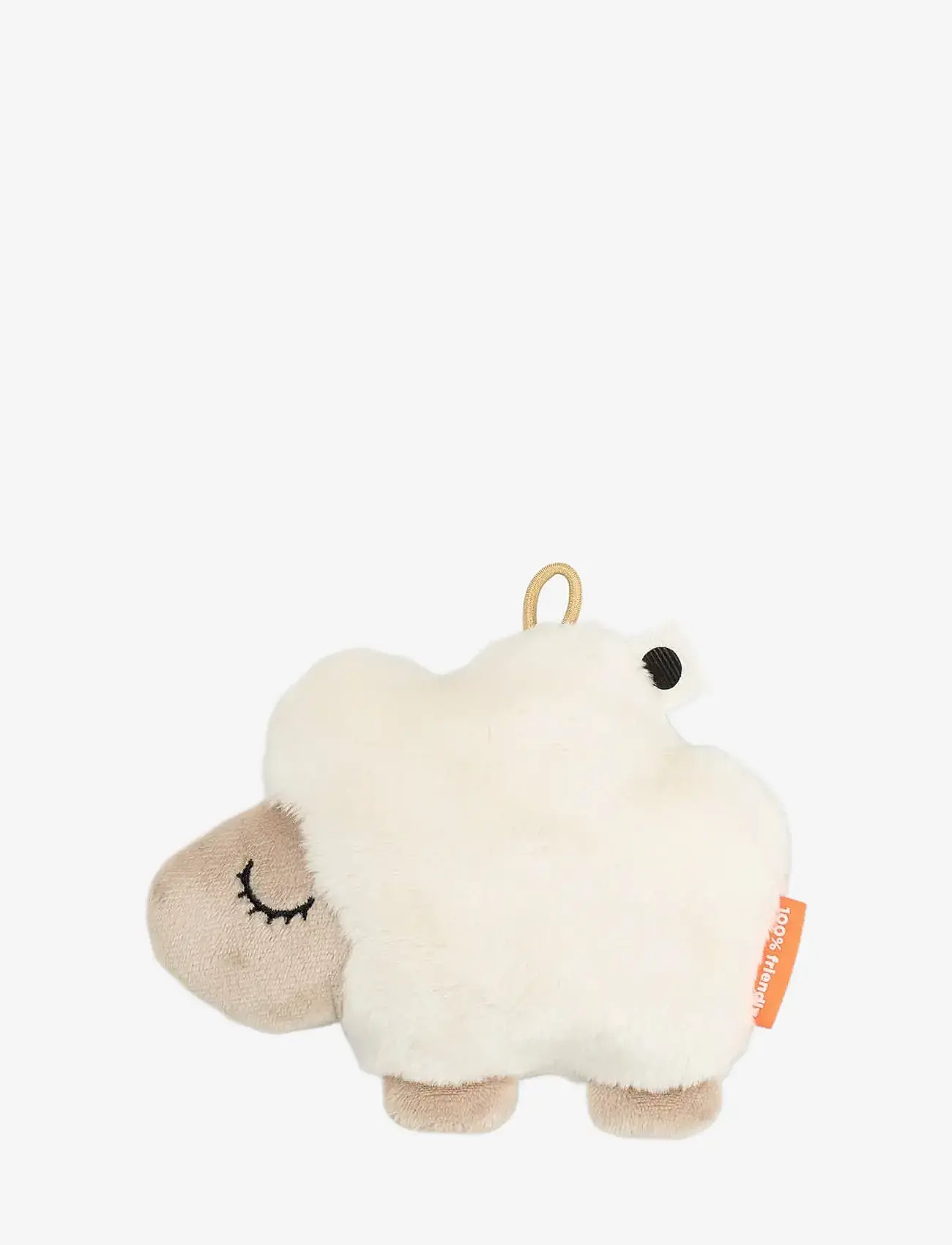 Done by Deer - Tiny sensory rattle Sheepy Sand - tøjdyr - sand - 1