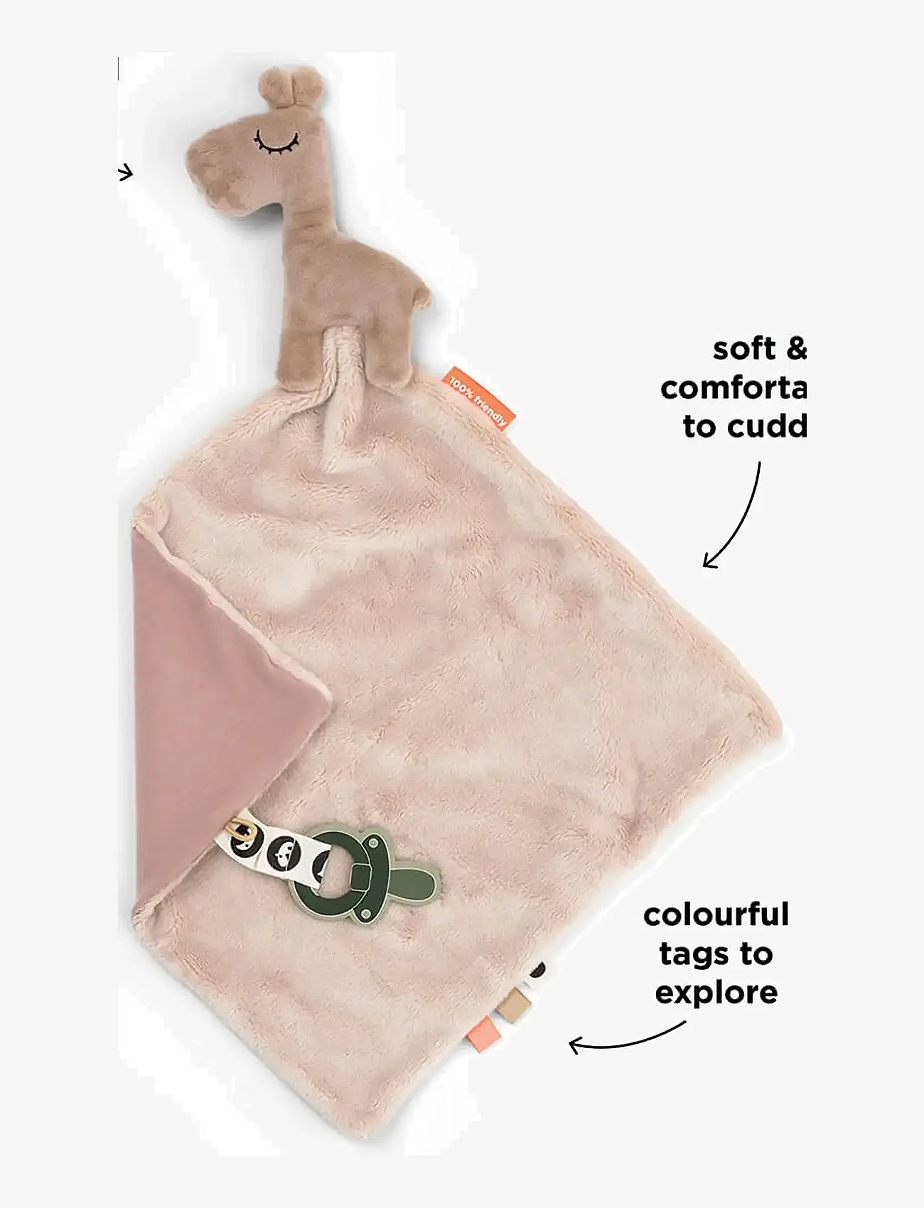 Done by Deer - Comfort blanket Raffi Powder - kaisutekid - powder - 3