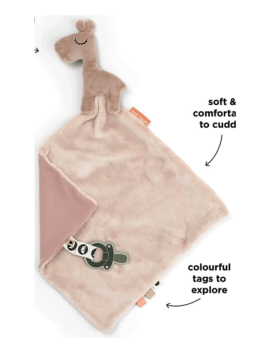 Done by Deer - Comfort blanket Raffi Powder - schmusetuch - powder - 3