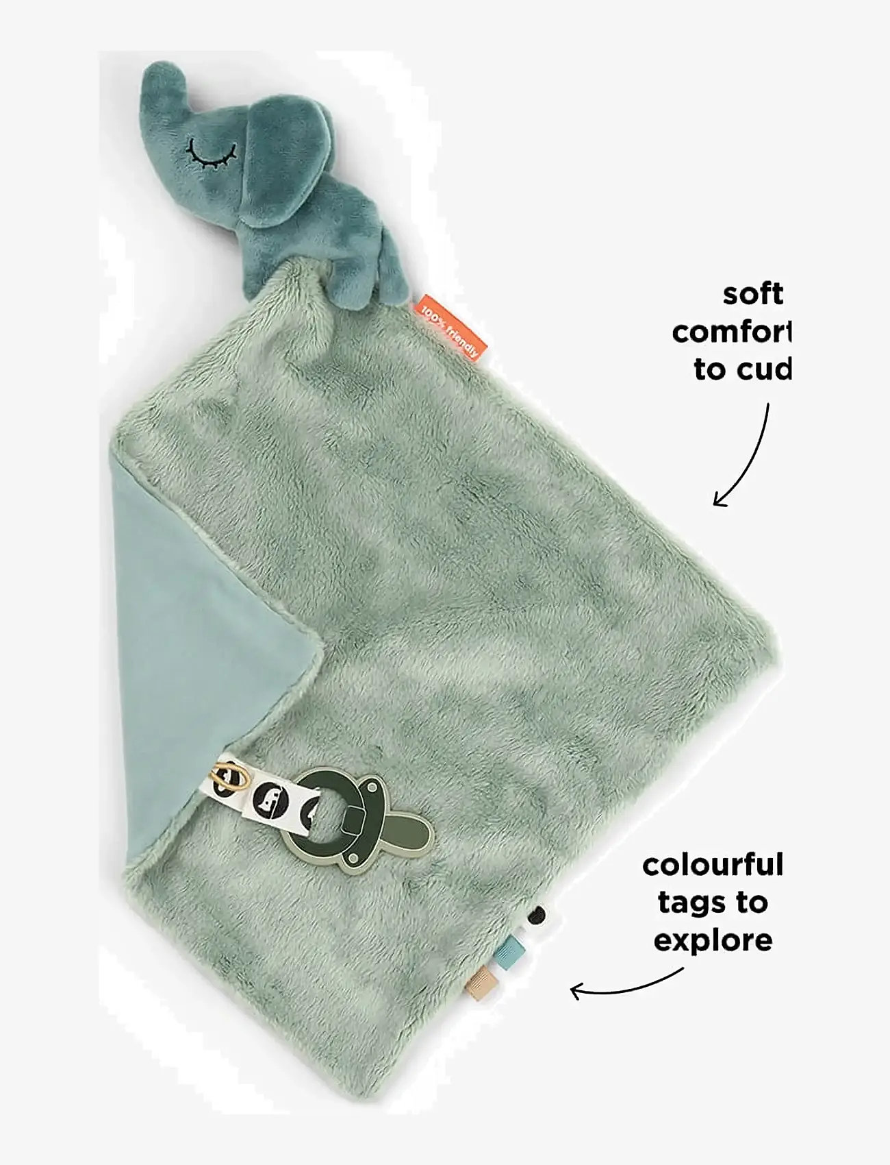 Done by Deer - Comfort blanket Elphee Blue - kaisutekid - blue - 3