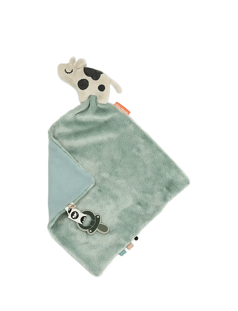 Done by Deer - Comfort blanket Dotti Blue - schmusetuch - blue - 1