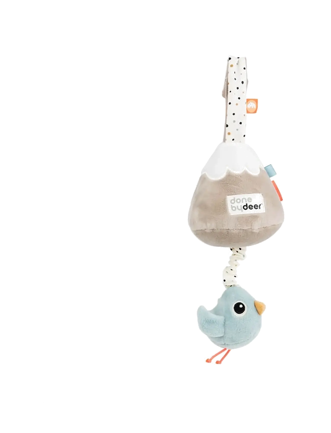 Done by Deer Musical toy Birdee Colour mix - Pehmed mänguasjad - COLOUR MIX / white