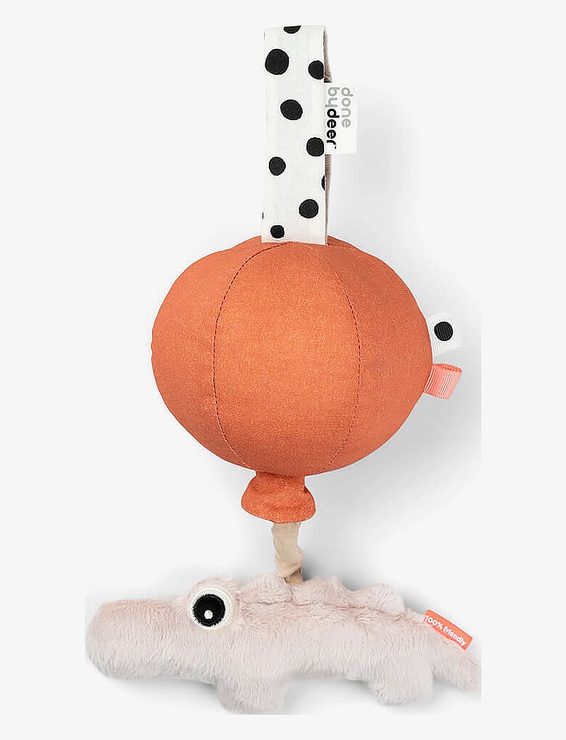 Done by Deer - Musical toy Happy clouds Croco Powder - musical plush toys - powder - 1
