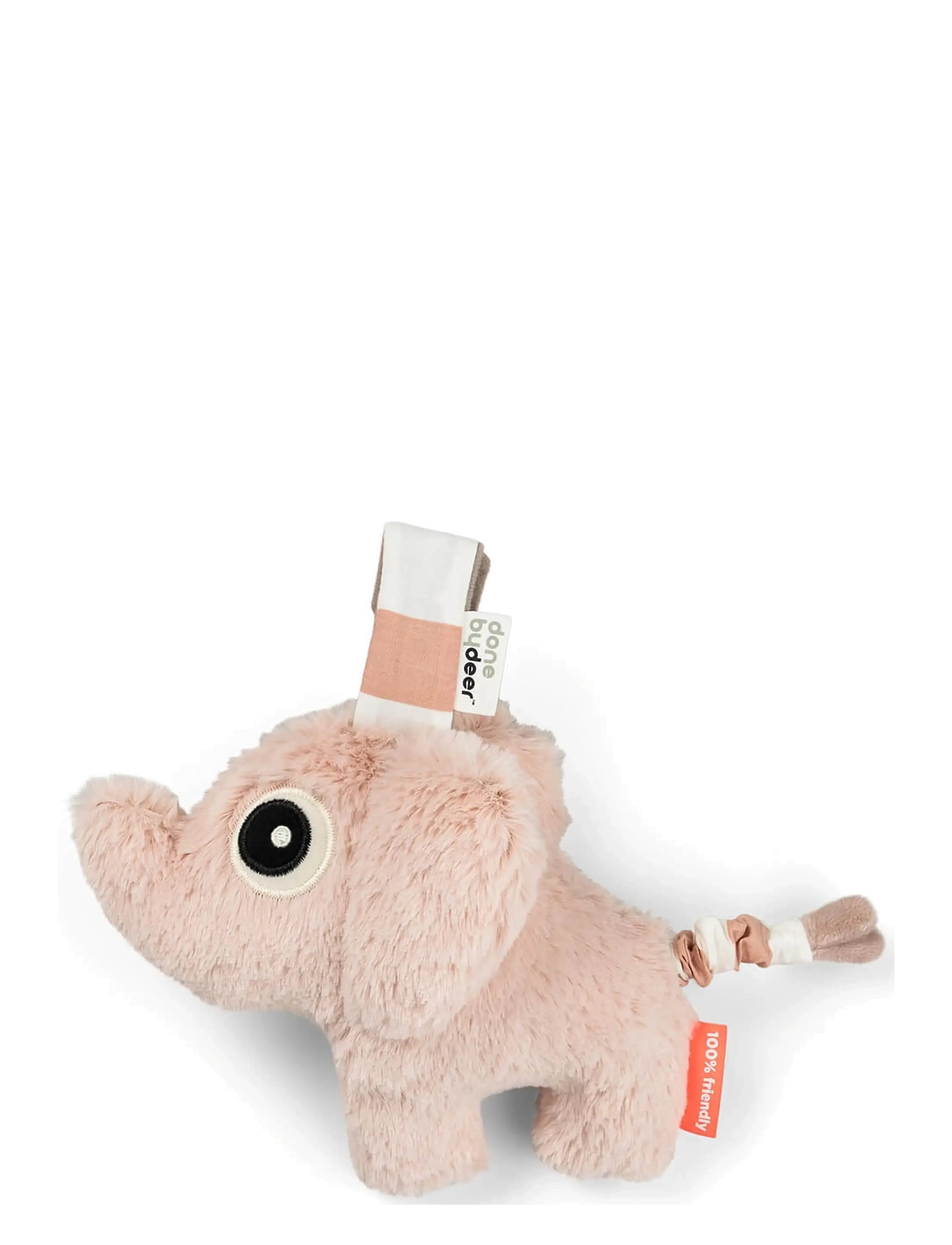 Done by Deer Musical toy Elphee Powder - Tøjdyr - POWDER / pink/rose