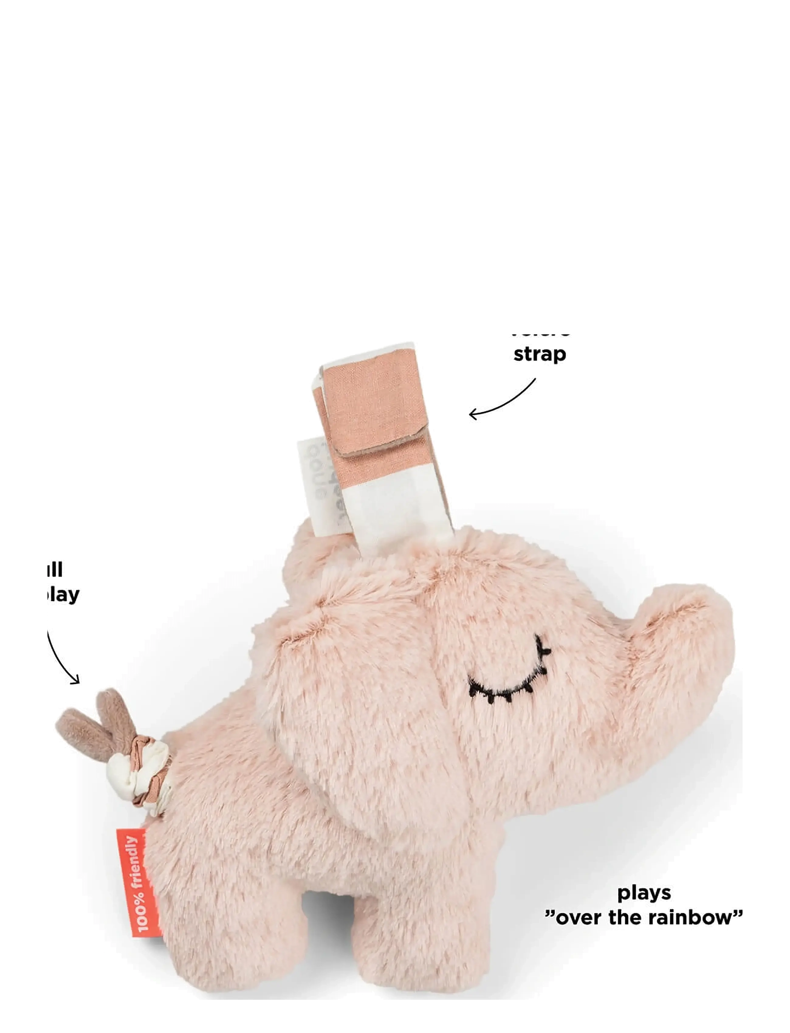 Done by Deer - Musical toy Elphee Powder - stuffed animals - powder - 3