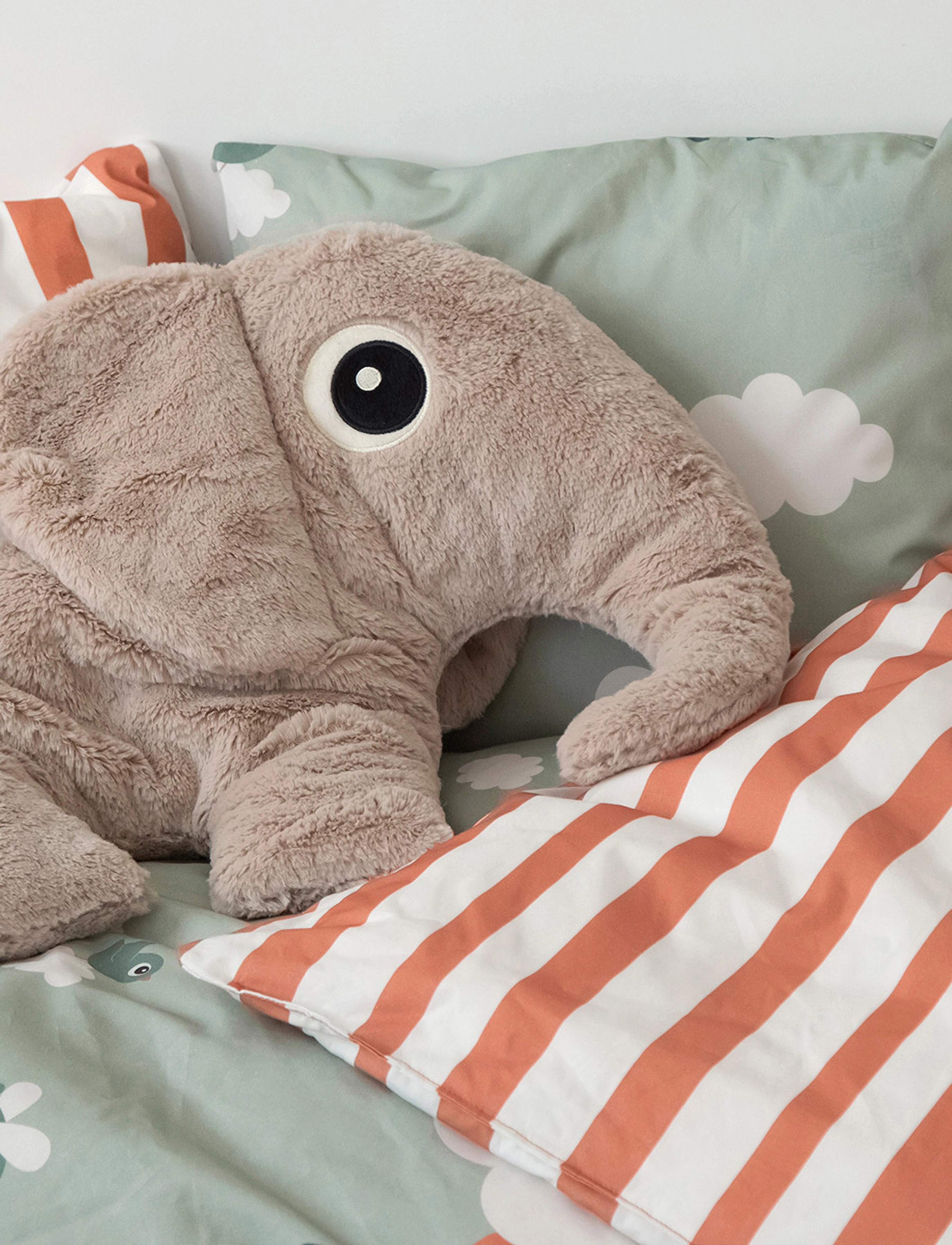 Done by Deer Cuddle Friend Elphee Sand, Børn, Stuffed Dyr, Beige, Str: ONE SIZE