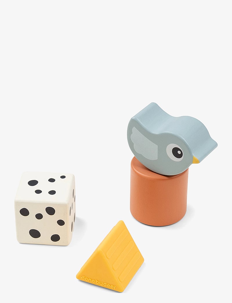 Done by Deer - Sensory block set 4 pcs Birdee Colour mix - interactive toys - colour mix - 1