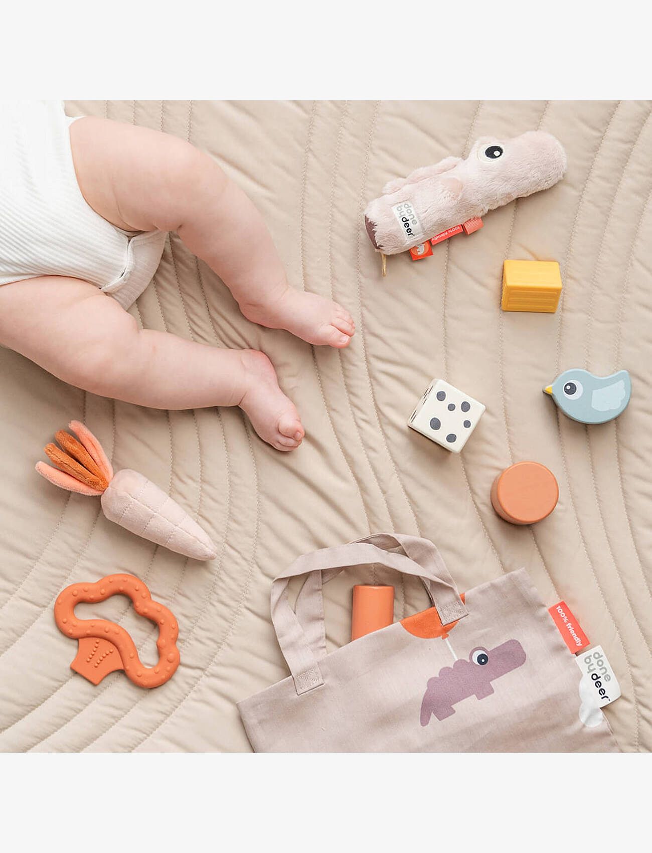 Done by Deer - Sensory block set 4 pcs Birdee Colour mix - interactive toys - colour mix - 4
