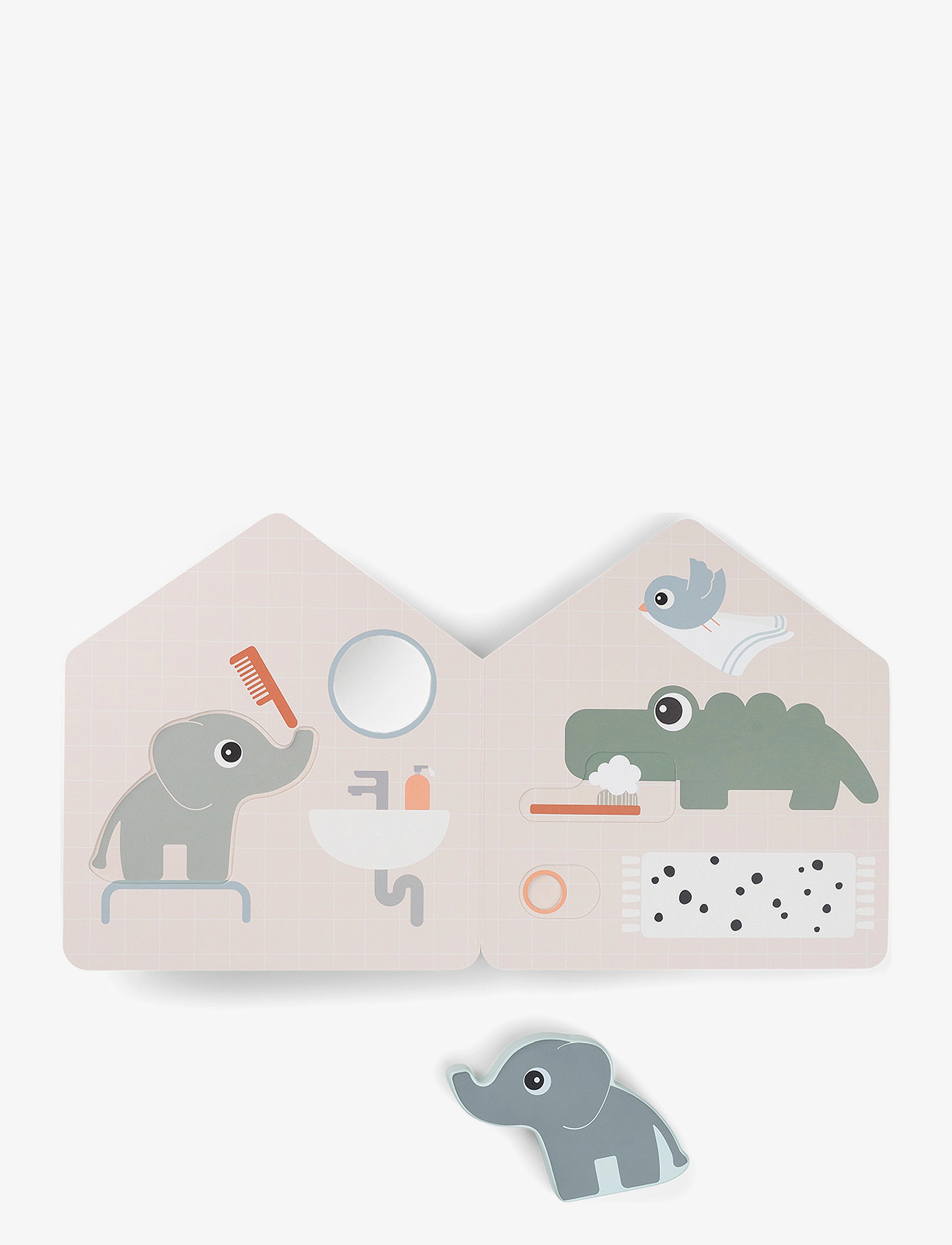 Done by Deer - Elphee's home board book Deer friends Colour mix - jouets interactifs - colour mix - 1