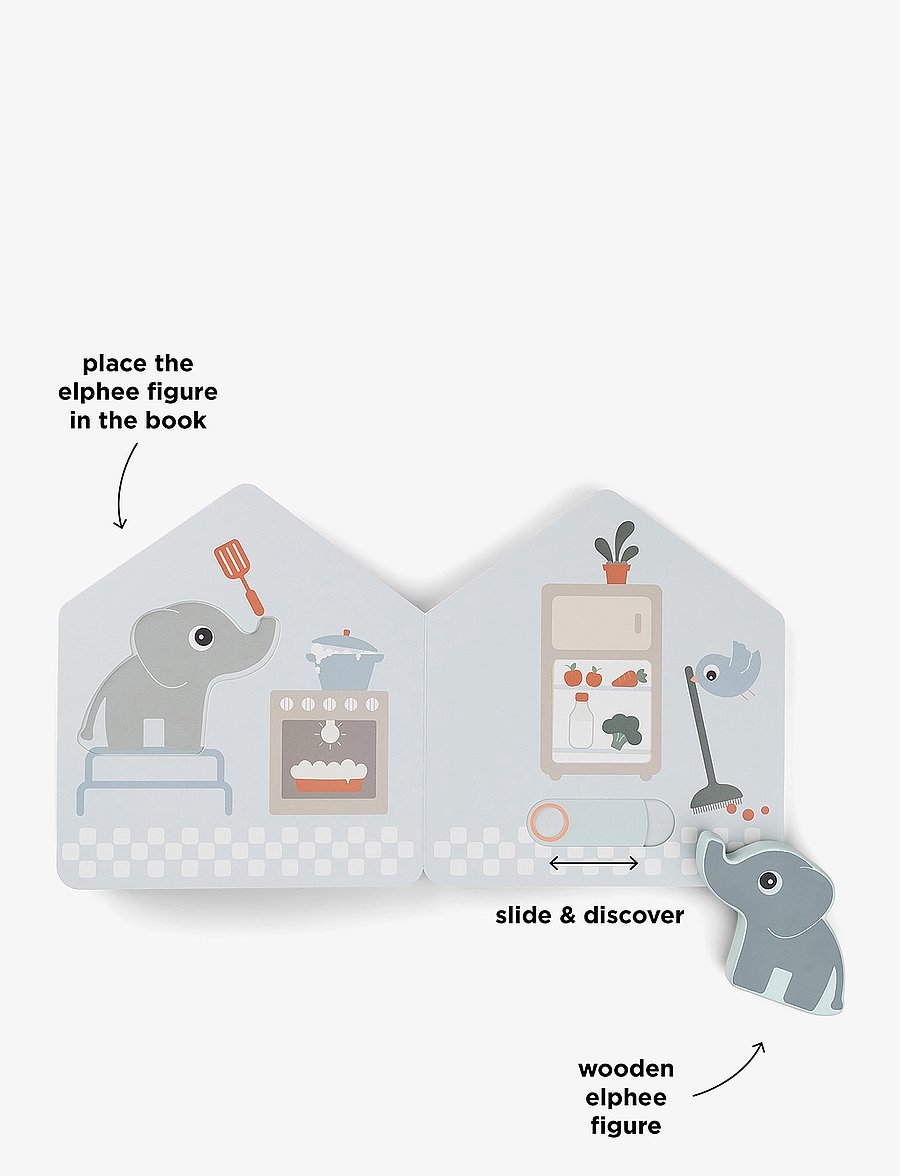 Done by Deer - Elphee's home board book Deer friends Colour mix - jouets interactifs - colour mix - 3