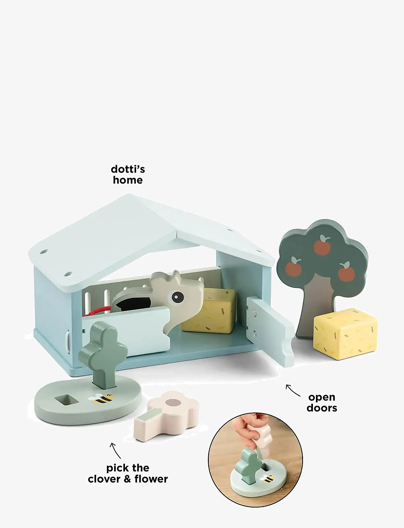 Done by Deer - Tiny farm play set Dotti Colour mix - holzfiguren - colour mix - 4