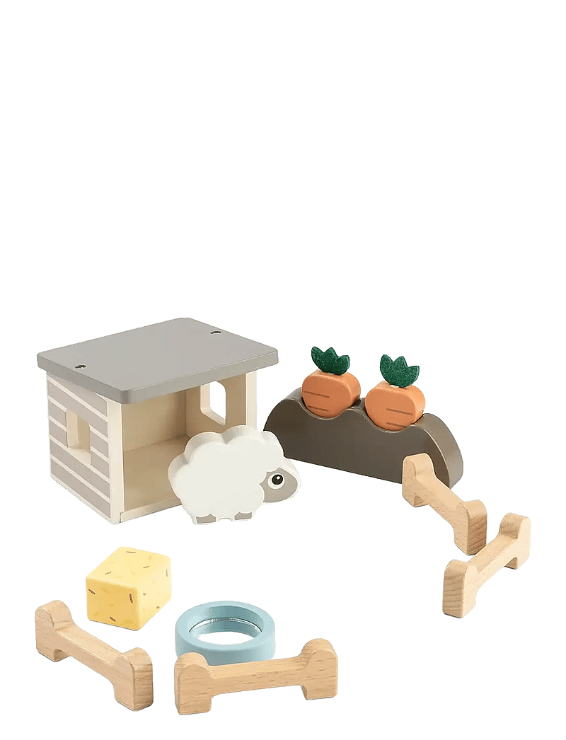 Done by Deer - Tiny farm play set Sheepy Colour mix - träfigurer - colour mix - 1