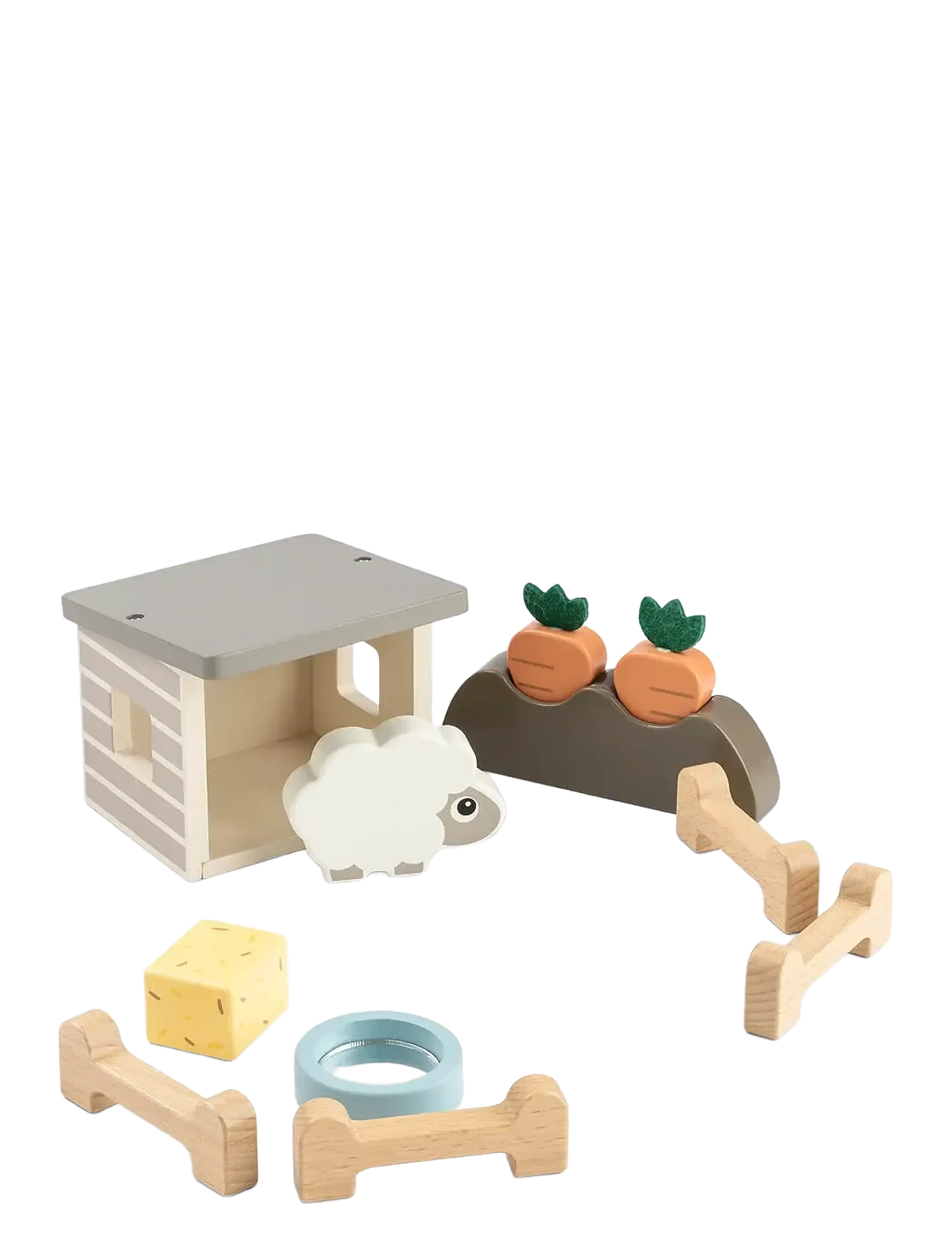 Done by Deer Tiny farm play set Sheepy Colour mix - Legetøjsfigurer & Sæt - COLOUR MIX / multi