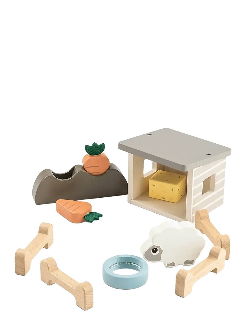 Done by Deer - Tiny farm play set Sheepy Colour mix - träfigurer - colour mix - 2