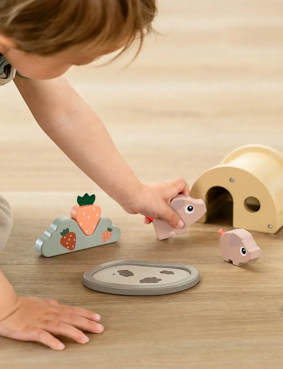 Done by Deer - Tiny farm play set Pigee Colour mix - dyr - colour mix - 0