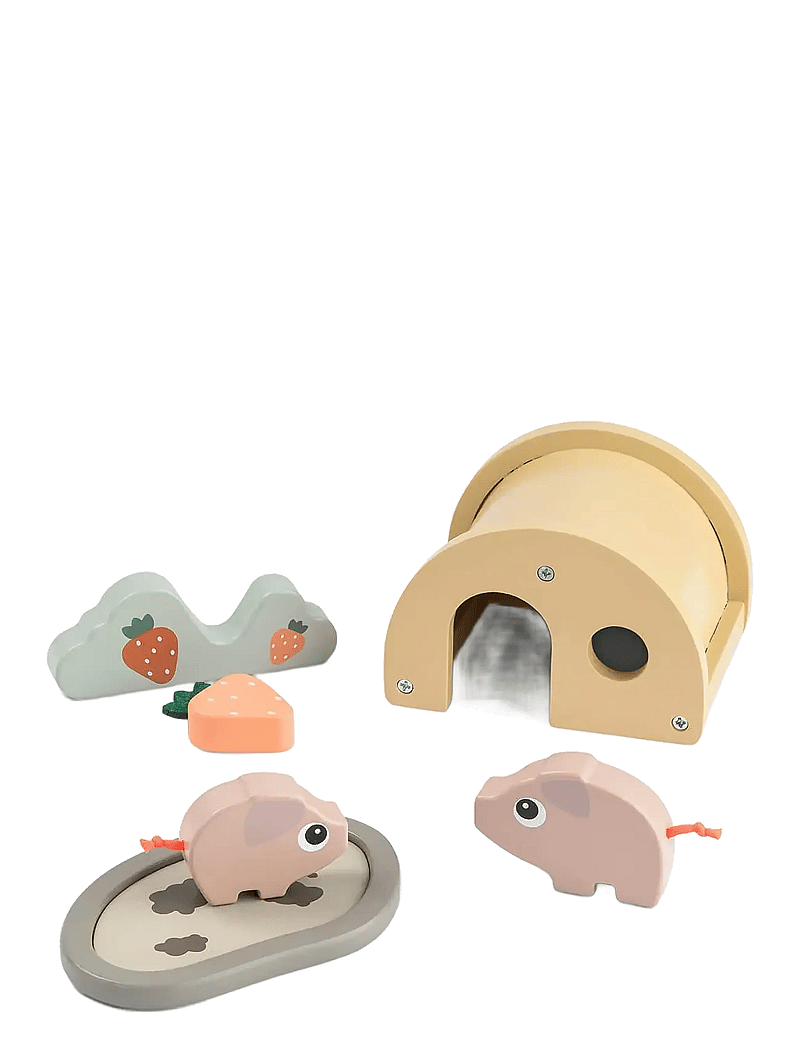 Done by Deer - Tiny farm play set Pigee Colour mix - loomad - colour mix - 2