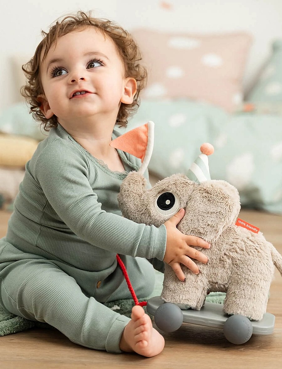 Done by Deer - Pull along 2-in-1 toy Elphee Sand - traukiami žaislai - sand - 4