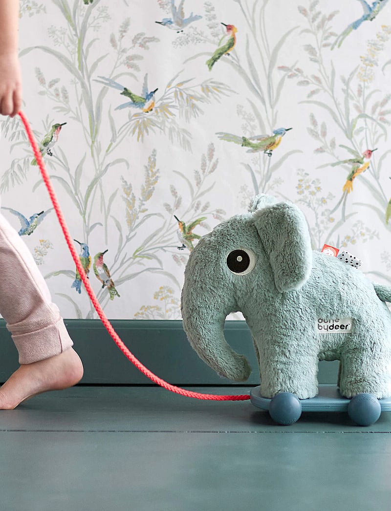 Done by Deer - Pull along Elphee Blue - dragleksaker - blue - 0