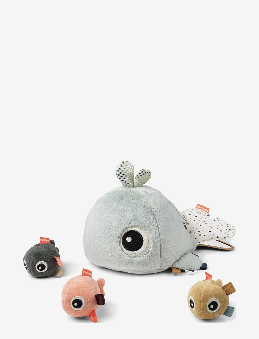 Done by Deer - Hide&Seek activity toy Wally Blue - gagnvirk leikföng - blue - 1