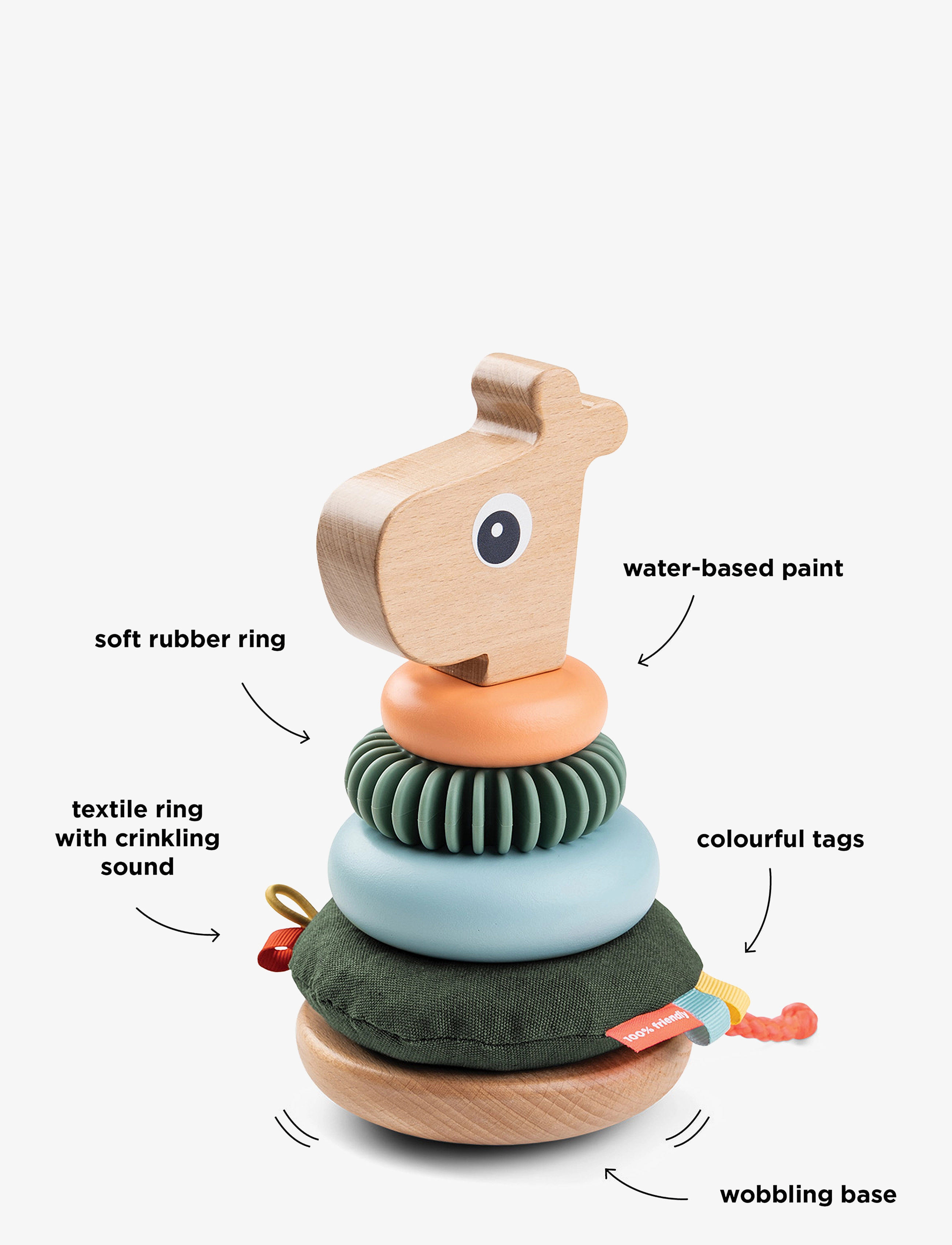 Done by Deer - Stacking tower Raffi Colour mix - die niedrigsten preise - colour mix - 3