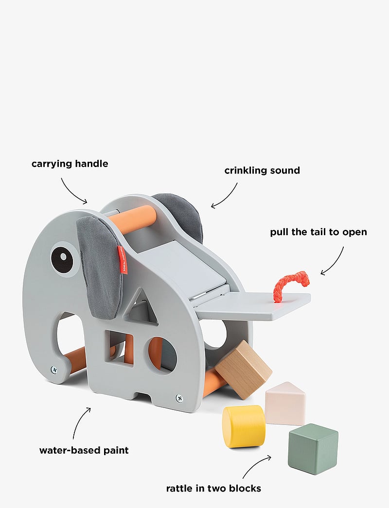 Done by Deer - Sorting box Elphee Grey - julegaver under 500kr - grey - 5